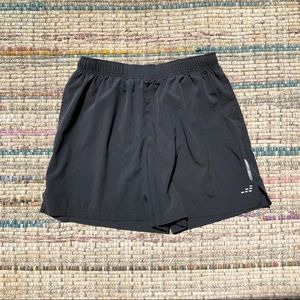 Grey wind breaker running shorts